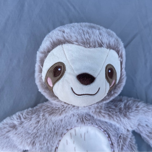 Douglas Baby Brown Sloth Sshlumpie Plush Stuffed Animal Lovey Security Blanket - Picture 3 of 10